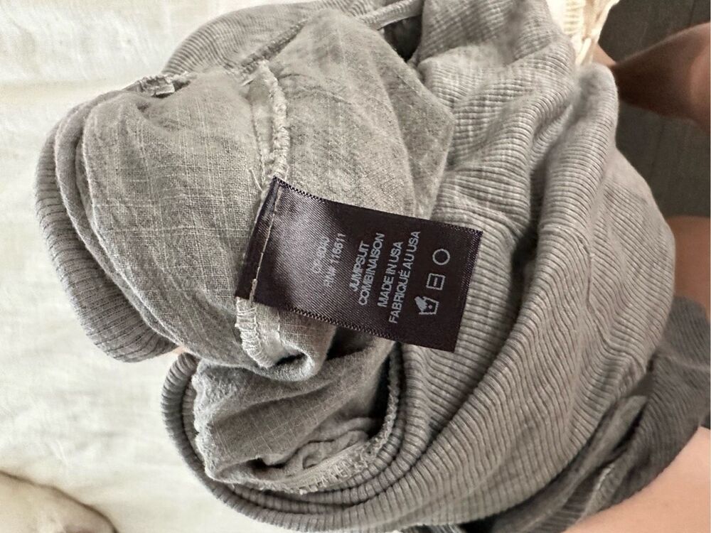 Amadi Anacopa Women’s Small Grey Linen Jumpsuit - Picture 5 of 7